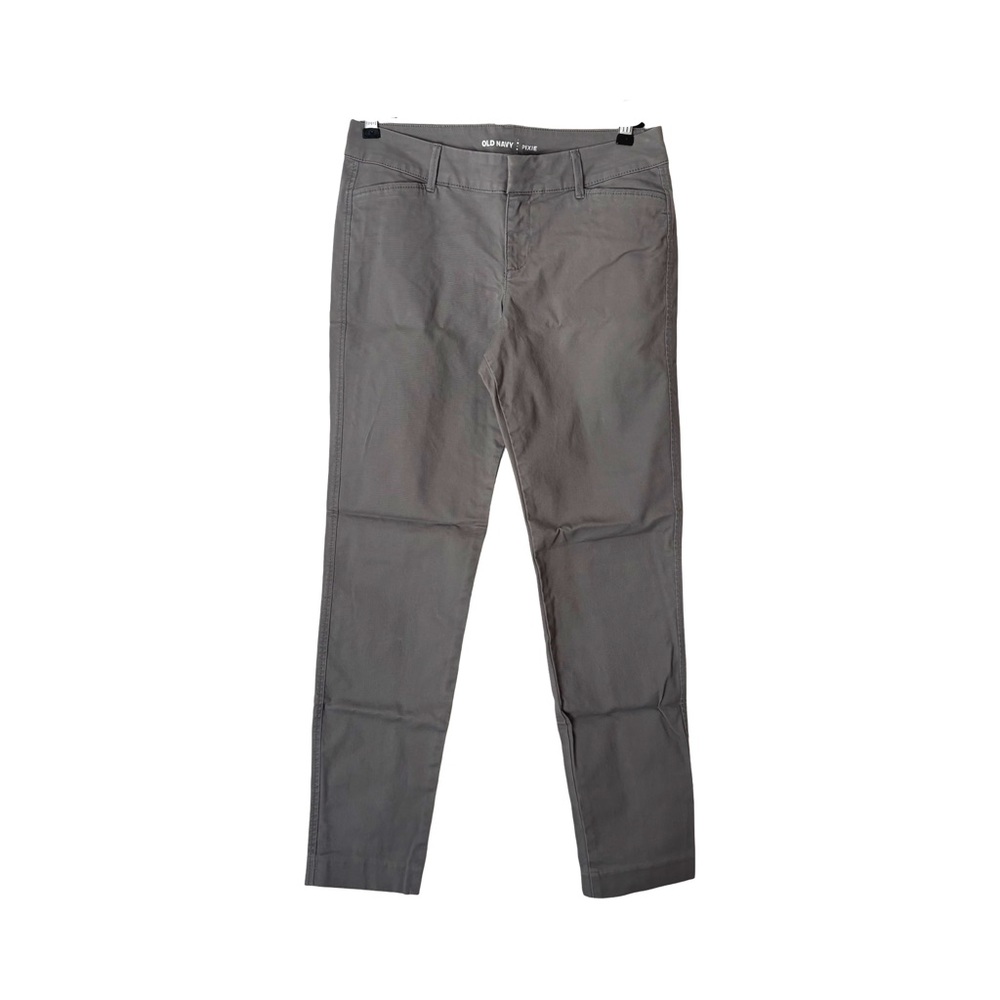 Old Navy Pixie Chino Ankle Pants for Women in greystone / gray color